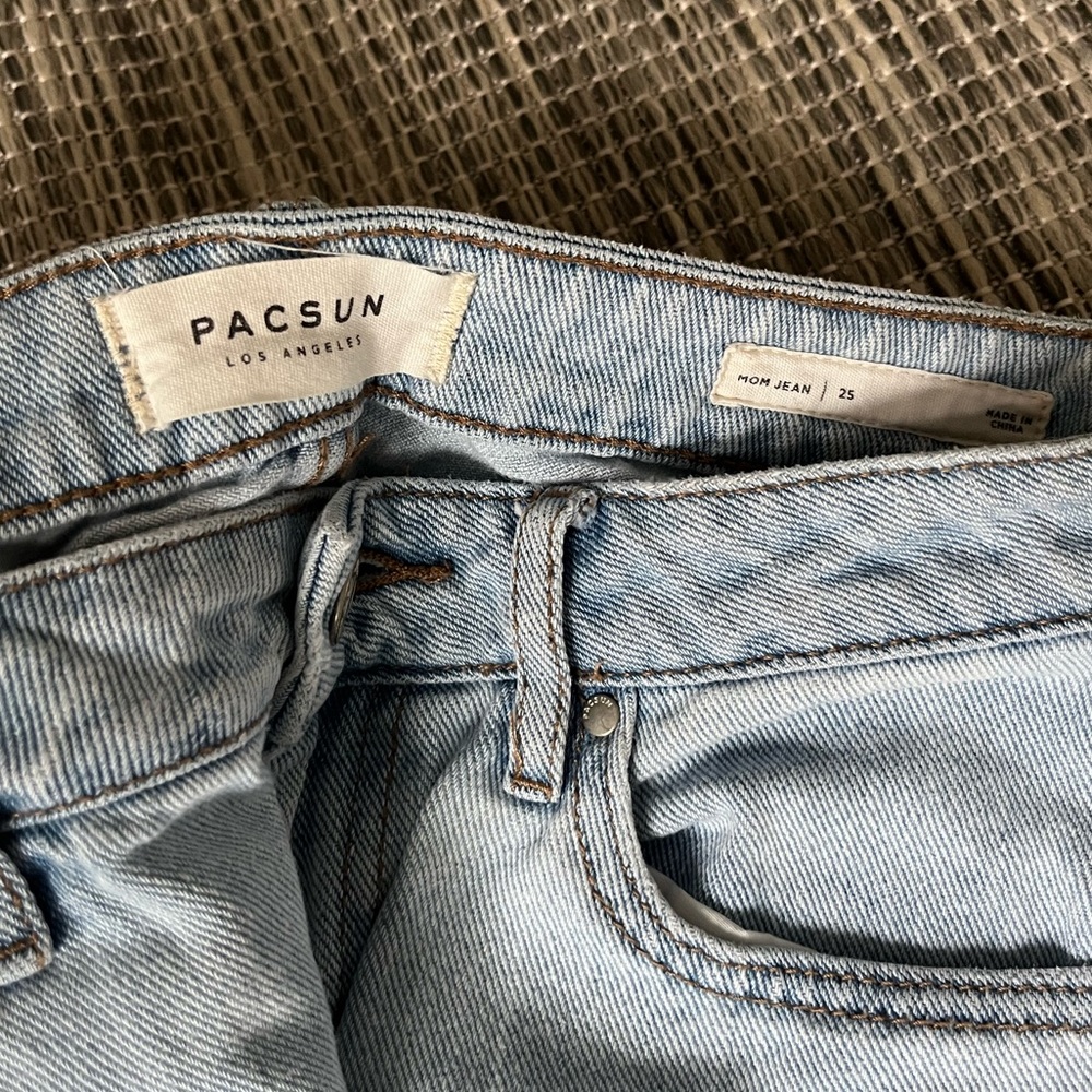 Pacsun blue denim mom jeans size 25